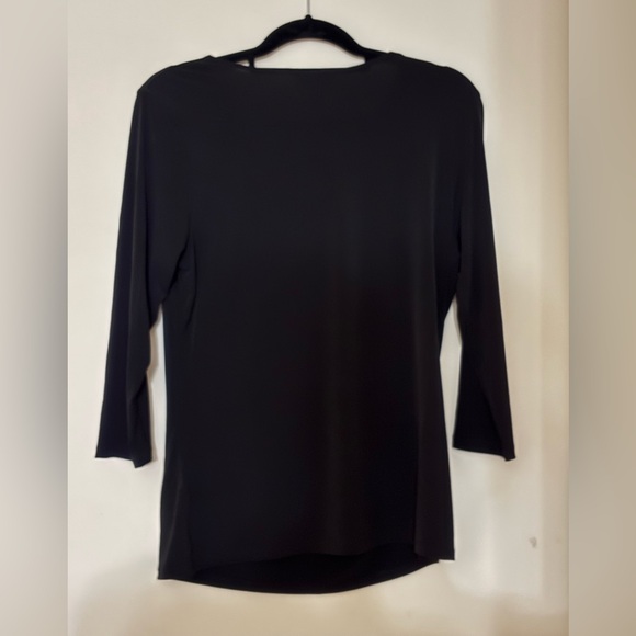 NWT Dressbarn Black Top with Silver Accents - Picture 3 of 8